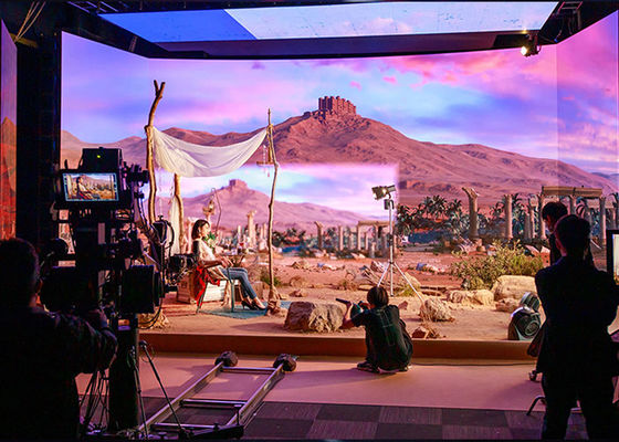 le poids léger XR Hd de studio virtuel de Flimmaking de 7680Hz a mené le mur visuel P1.95 P2.6 P2.5