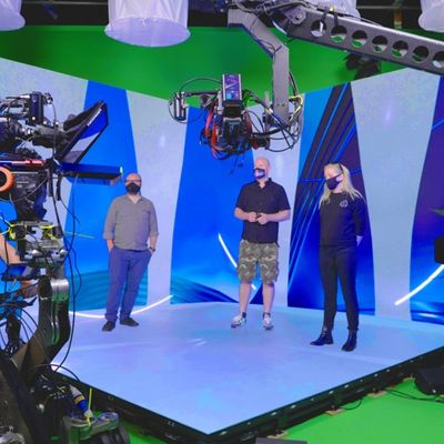 Prise de vue en arrière-plan de l'écran LED XR virtuel intérieur HD 16bits P1.95