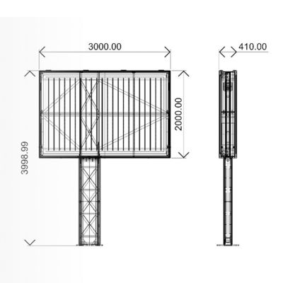 Installation facile de panneau publicitaire numérique électronique à LED