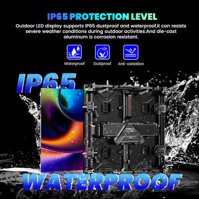 Couleur complète 7680hz imperméable à l'eau 500x500 p1.56 p3.91 p2.6 p2.97 p2.604 p2.976 affichage à LED de la scène vidéo murale