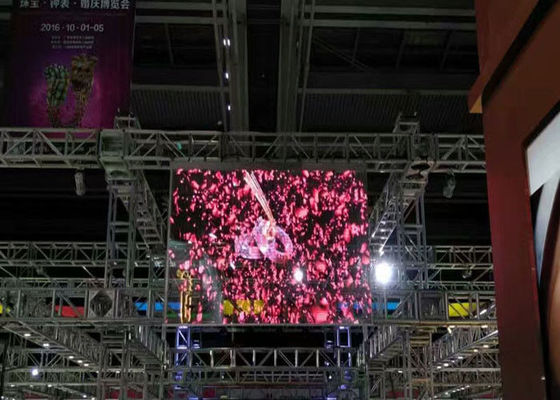 DOS visuel en verre transparent d'intérieur du poids léger 9216 de mur d'affichage à LED de P10/Sqm