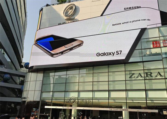 Intense écran d'écran incurvé par P10 du luminosité LED avec la conception incurvée de Cabinet