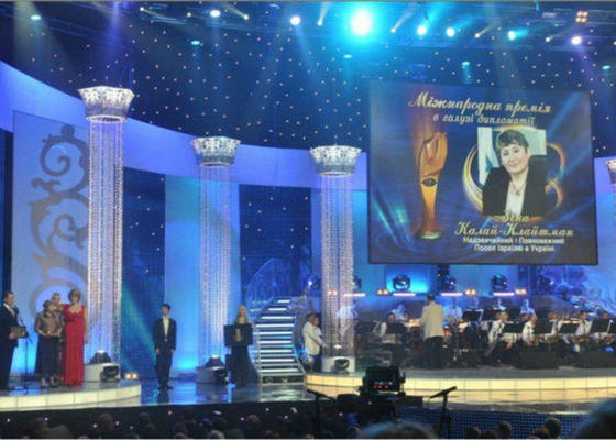 Ultra affichage flexible P4.8mm de rideau en contexte LED d'étape d'écran de l'éclat LED