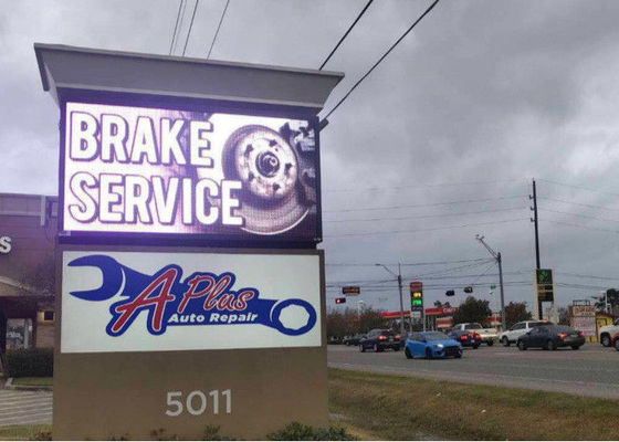 Double affichage à LED D'accès principal latéral extérieur HD P4 avec le Cabinet avant d'ouverture