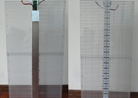 Poids léger transparent d'écran du mur de verre LED de l'affichage à LED P3.9mm de 70%