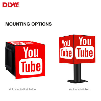 Cube magique mené par P2.5mm fait sur commande d'intérieur, affichage visuel de cube mené par écran