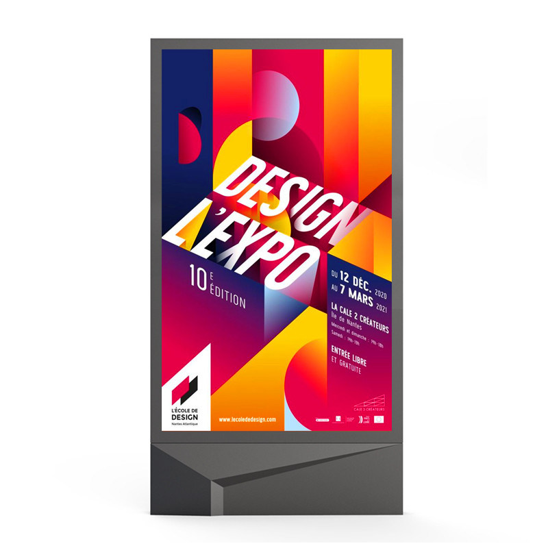 Installation facile 3840Hz IP65 étanche P4 P5 P6 P8 P10 10000nits Signalisation numérique LED extérieure Mupi